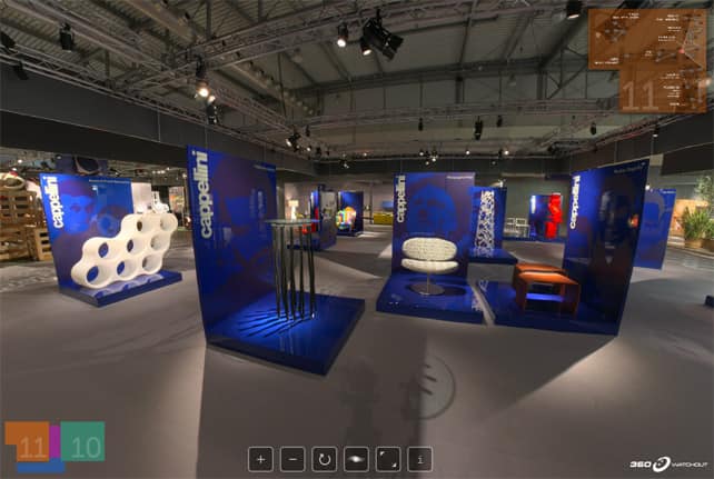 Stand di Venini alla fiera di Verona