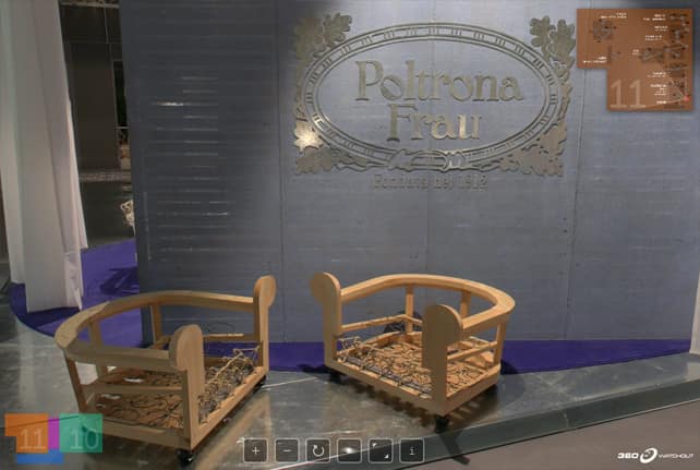 Stand di Poltrona Frau alla fiera di Verona