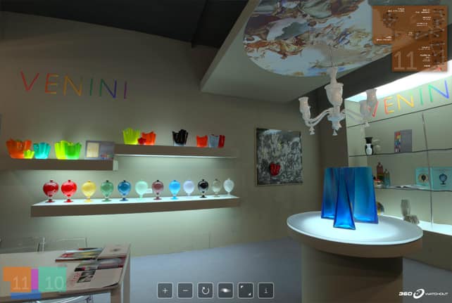 Stand di Venini alla fiera di Verona